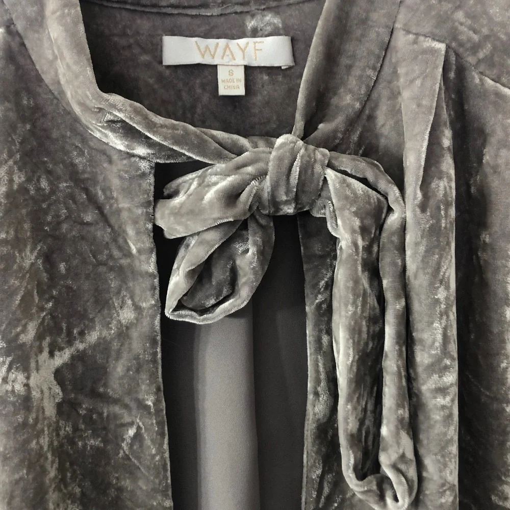 Cropped Wayf Bolero Velvet Jacket
